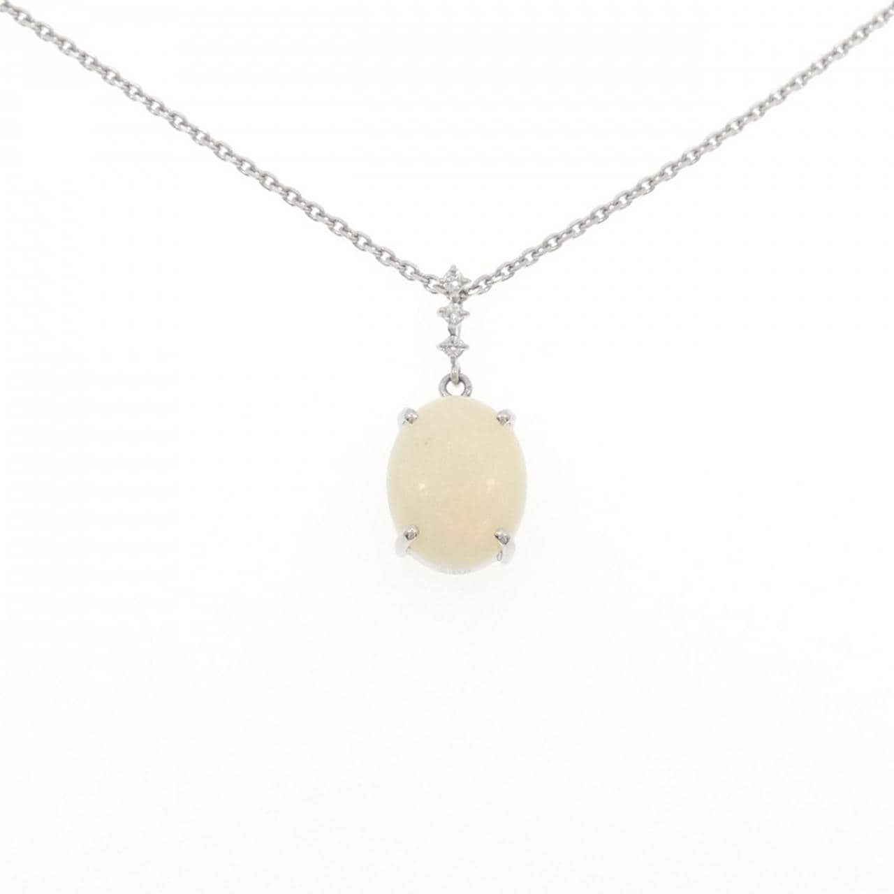 PT900/PT850 オパール ネックレス 3.11CT
