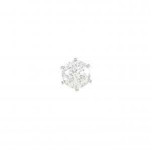 【リメイク】PT ダイヤモンド ピアス 0.365CT F I1 Fair 片耳