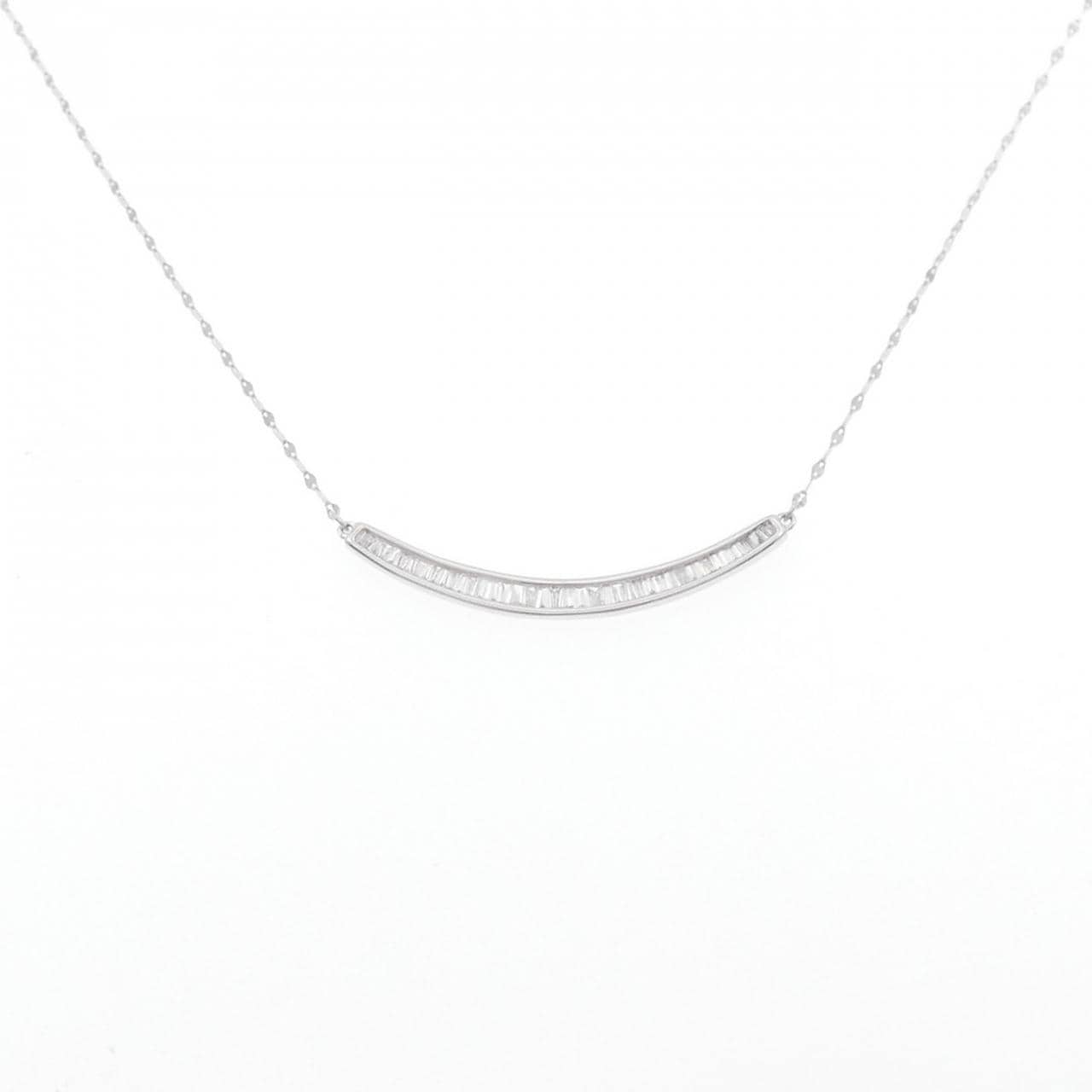 K18WG ダイヤモンド ネックレス 0.25CT