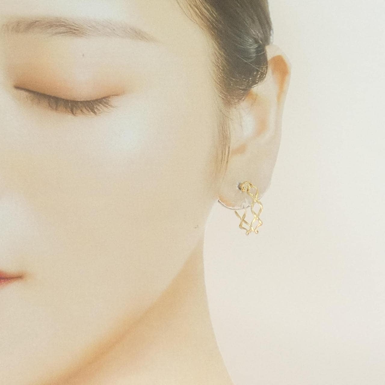 [新品] K18YG 耳环