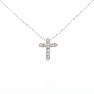 PT900/PT850 クロス ダイヤモンド ネックレス 0.50CT