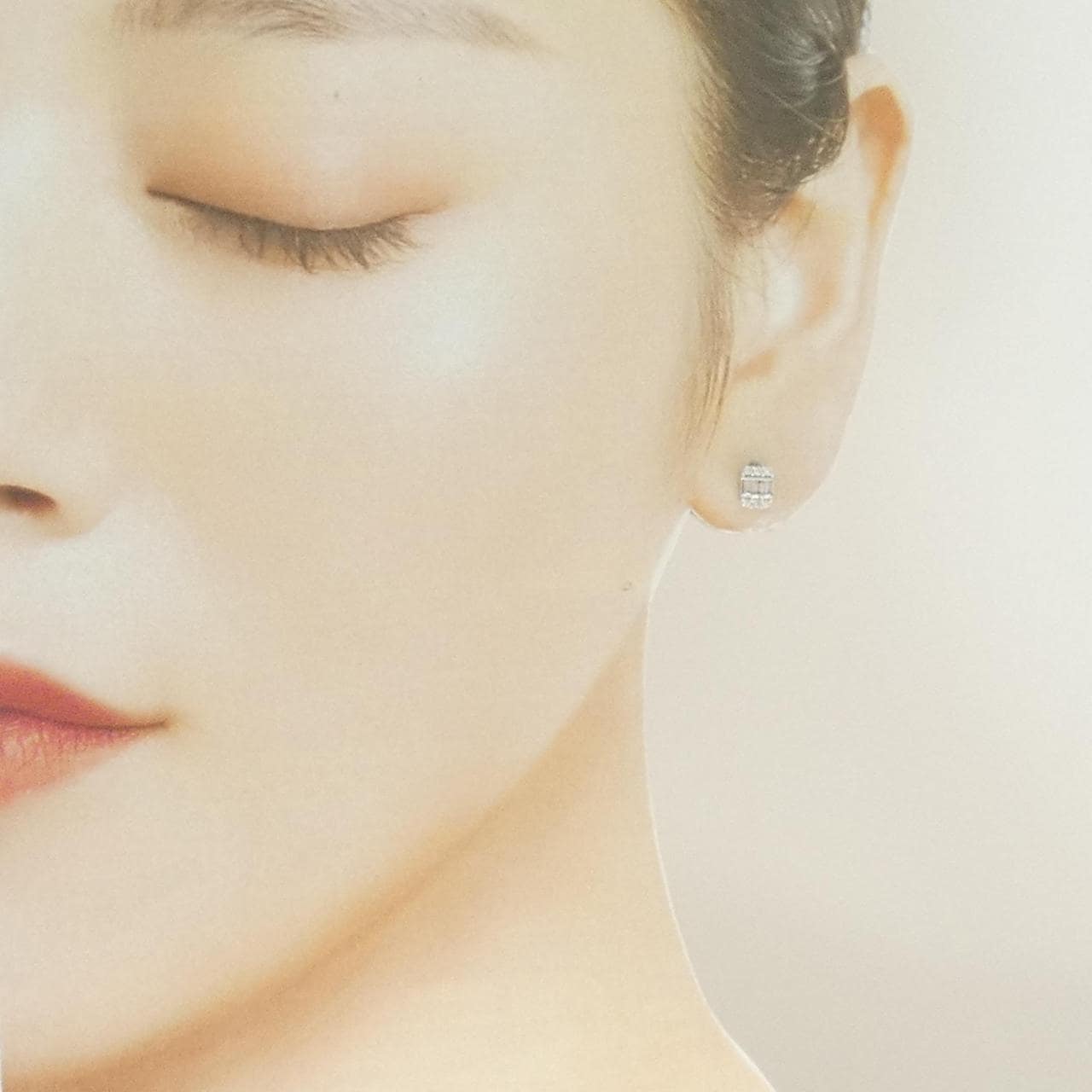 K18WG ダイヤモンド ピアス 0.20CT