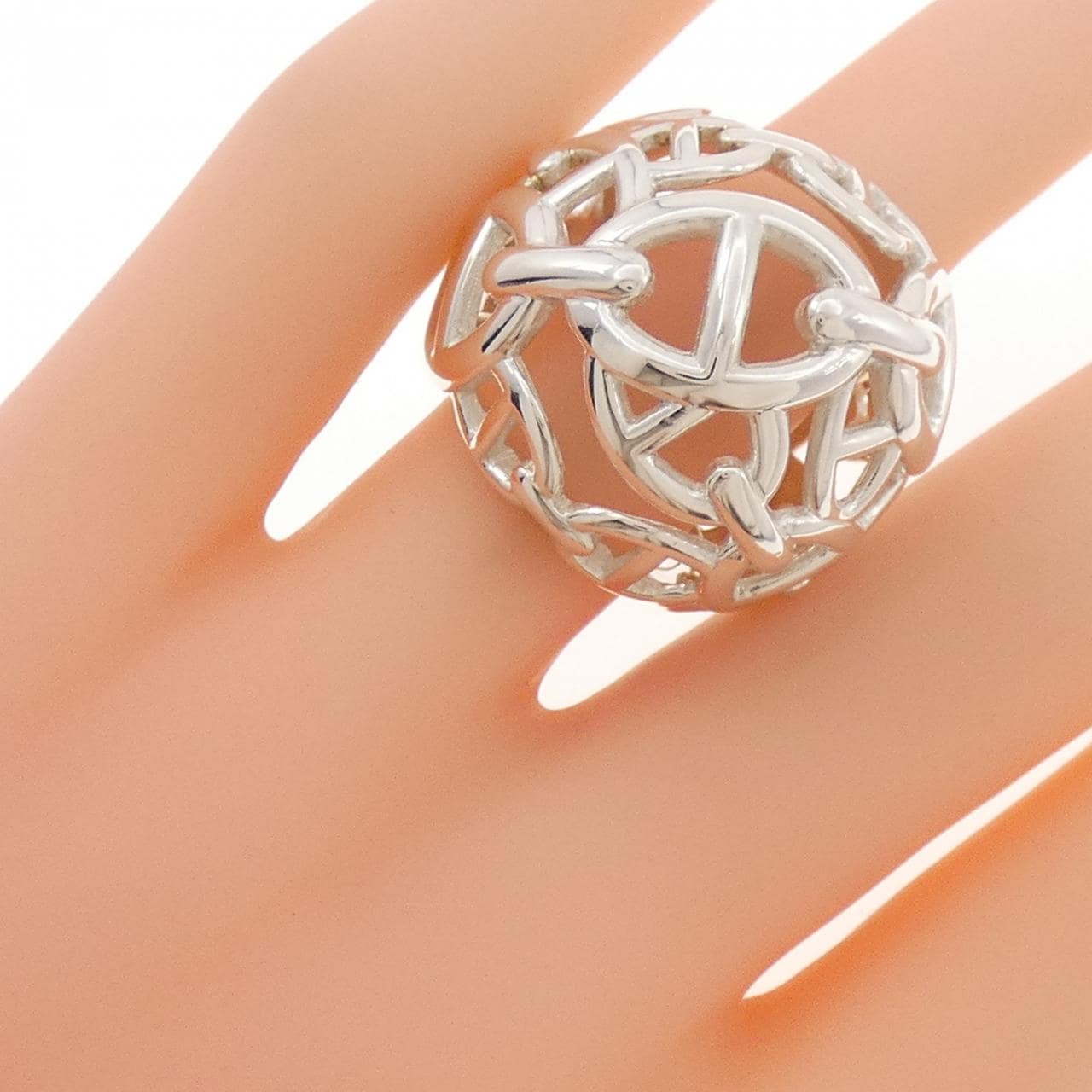 エルメス シェーヌダンクル アンシェネ ベリーラージ リング