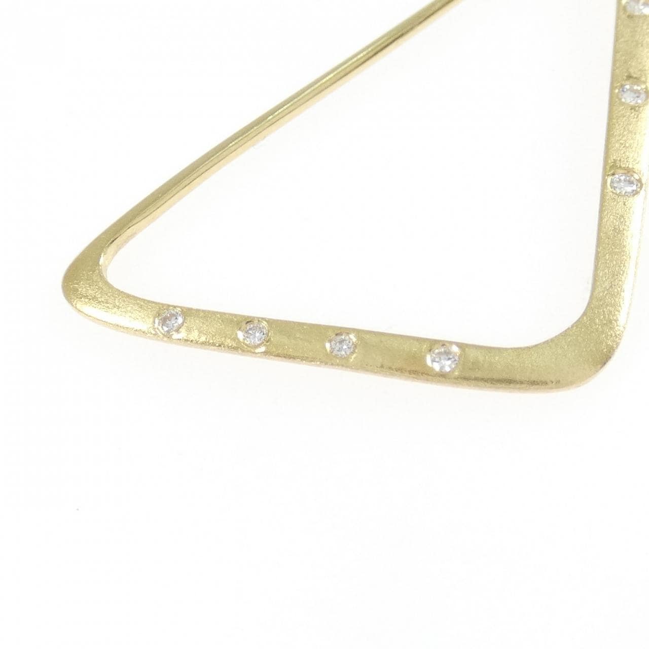 K18YG ダイヤモンド ブローチ 0.065CT