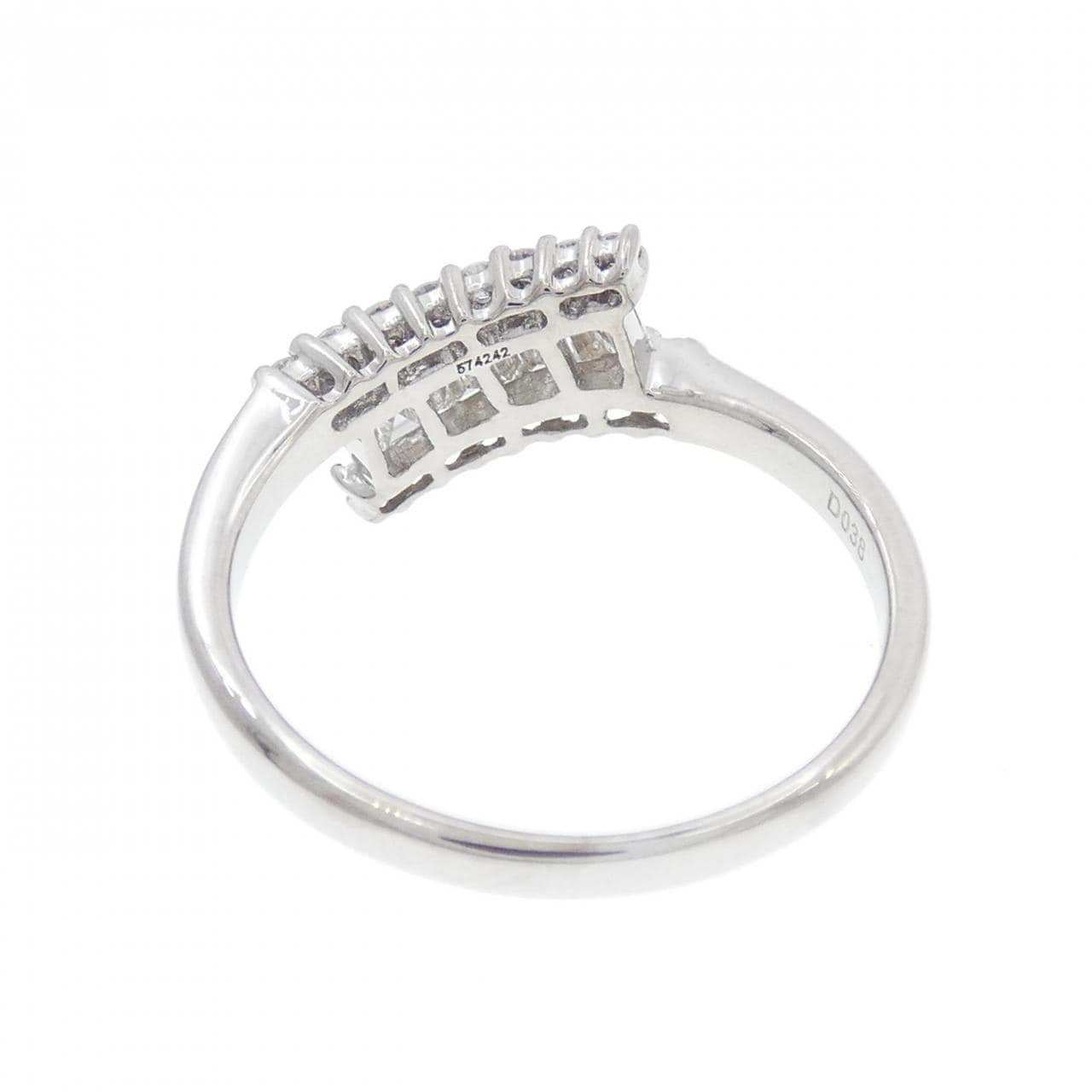 K18WG ダイヤモンド リング 0.38CT