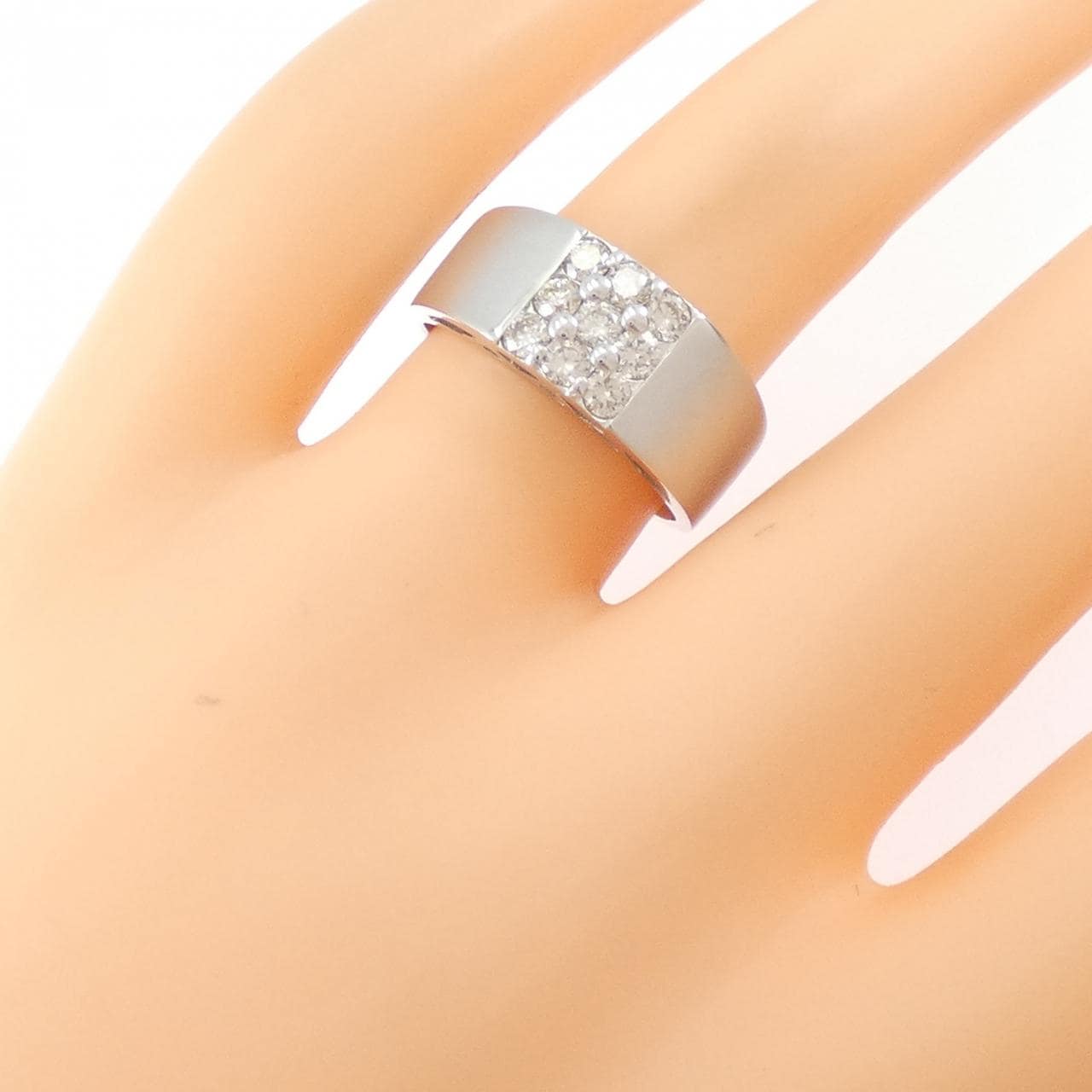 K18WG ダイヤモンド リング 0.53CT