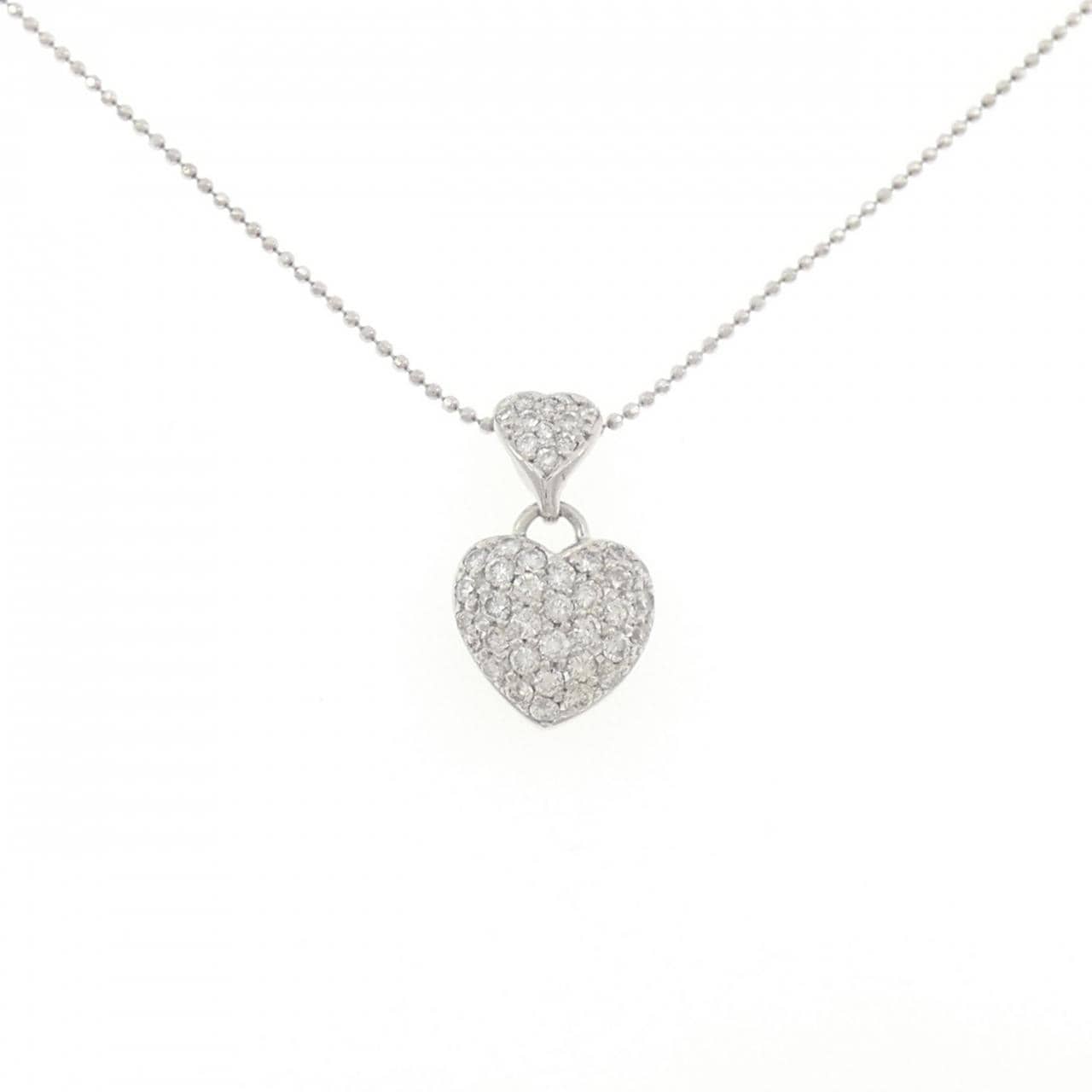 PT900/PT850 Heart Diamond Necklace 0.75CT
