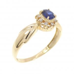 K18YG サファイヤ リング 0.28CT