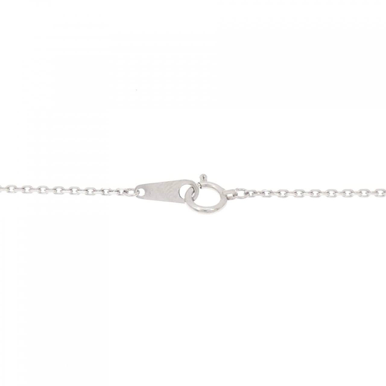 K18WG/PT850 ダイヤモンド ネックレス 1.00CT