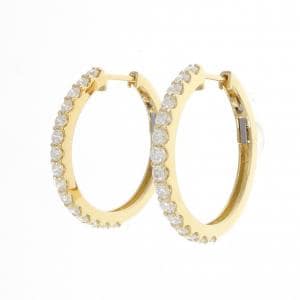 [BRAND NEW] K18YG Diamond earrings 0.803CT