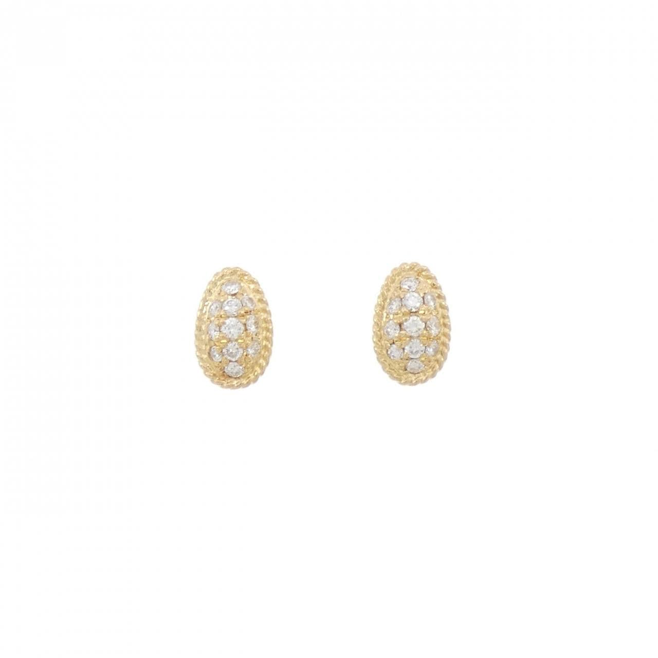 K18YG ダイヤモンド ピアス