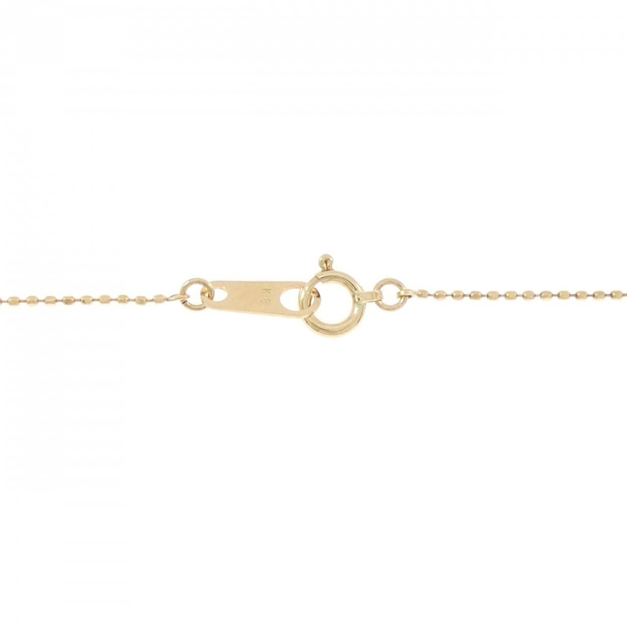 K18YG パヴェ ダイヤモンド ネックレス 0.80CT