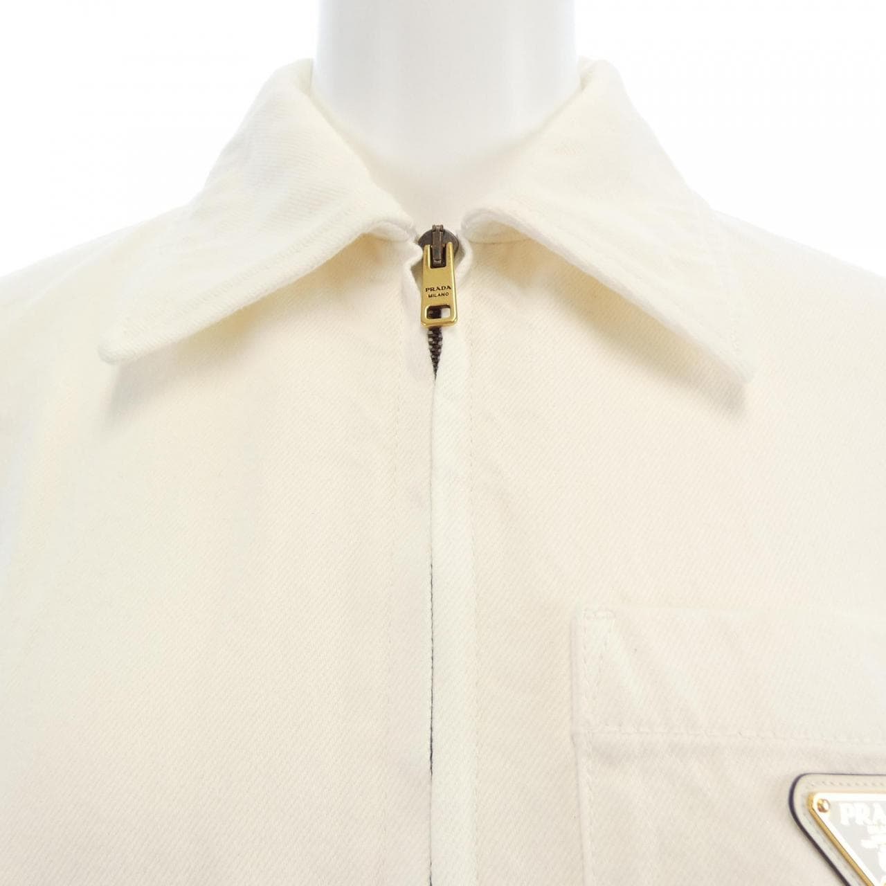 プラダ PRADA トライアングルロゴ ブルゾンジャケット GFB279 S212 14LW デニムジャケット