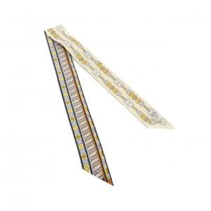 【未使用品】エルメス HARNAIS EN ROSACE ツイリー 063853S スカーフ