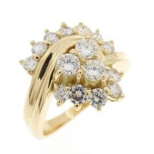 K18YG ダイヤモンド リング 1.02CT