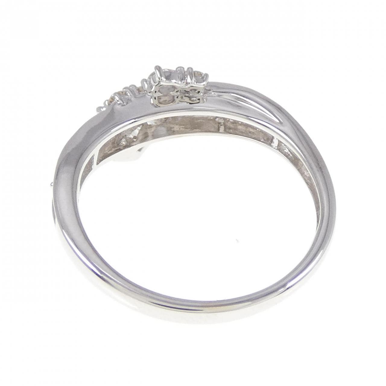 K18WG ダイヤモンド リング 0.55CT