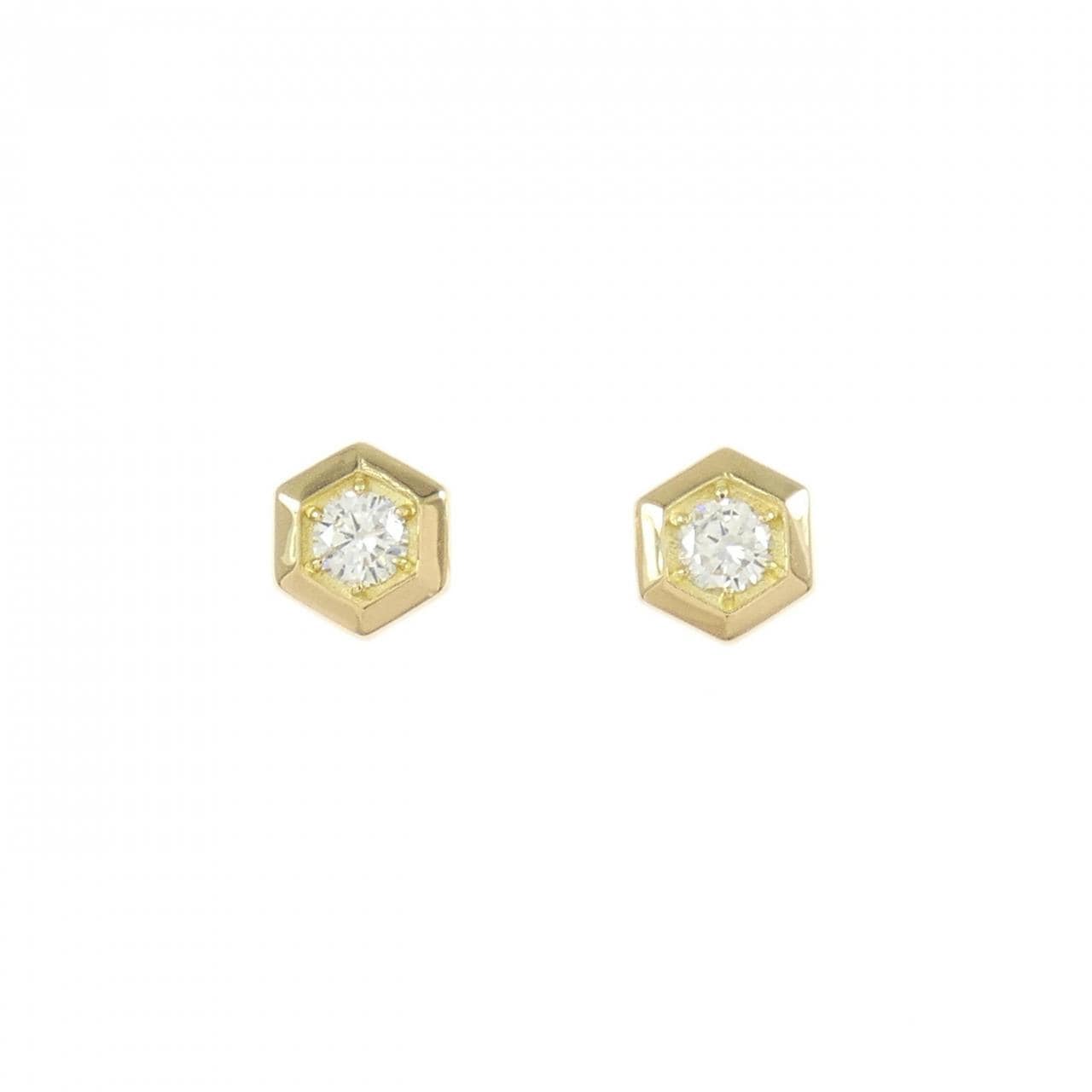 [Remake] K18YG Diamond earrings 0.16CT
