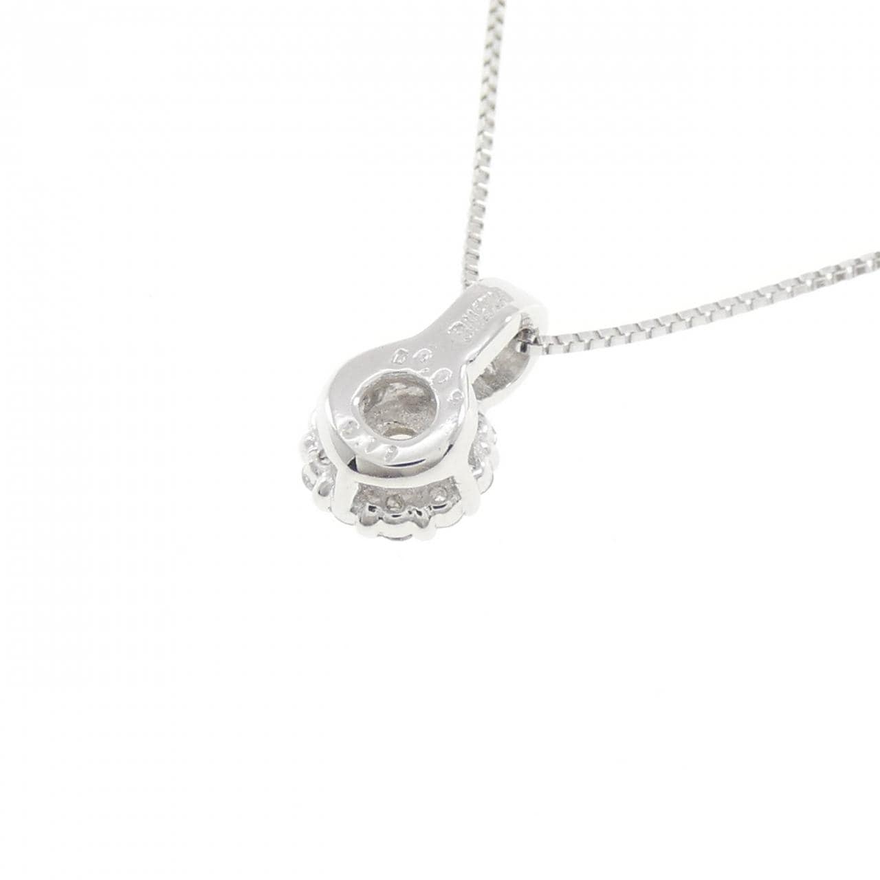 K18WG ダイヤモンド ネックレス 0.09CT