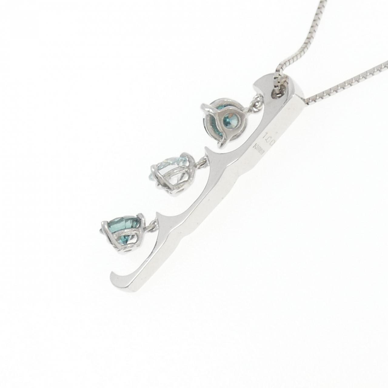 K18WG ダイヤモンド ネックレス 1.00CT