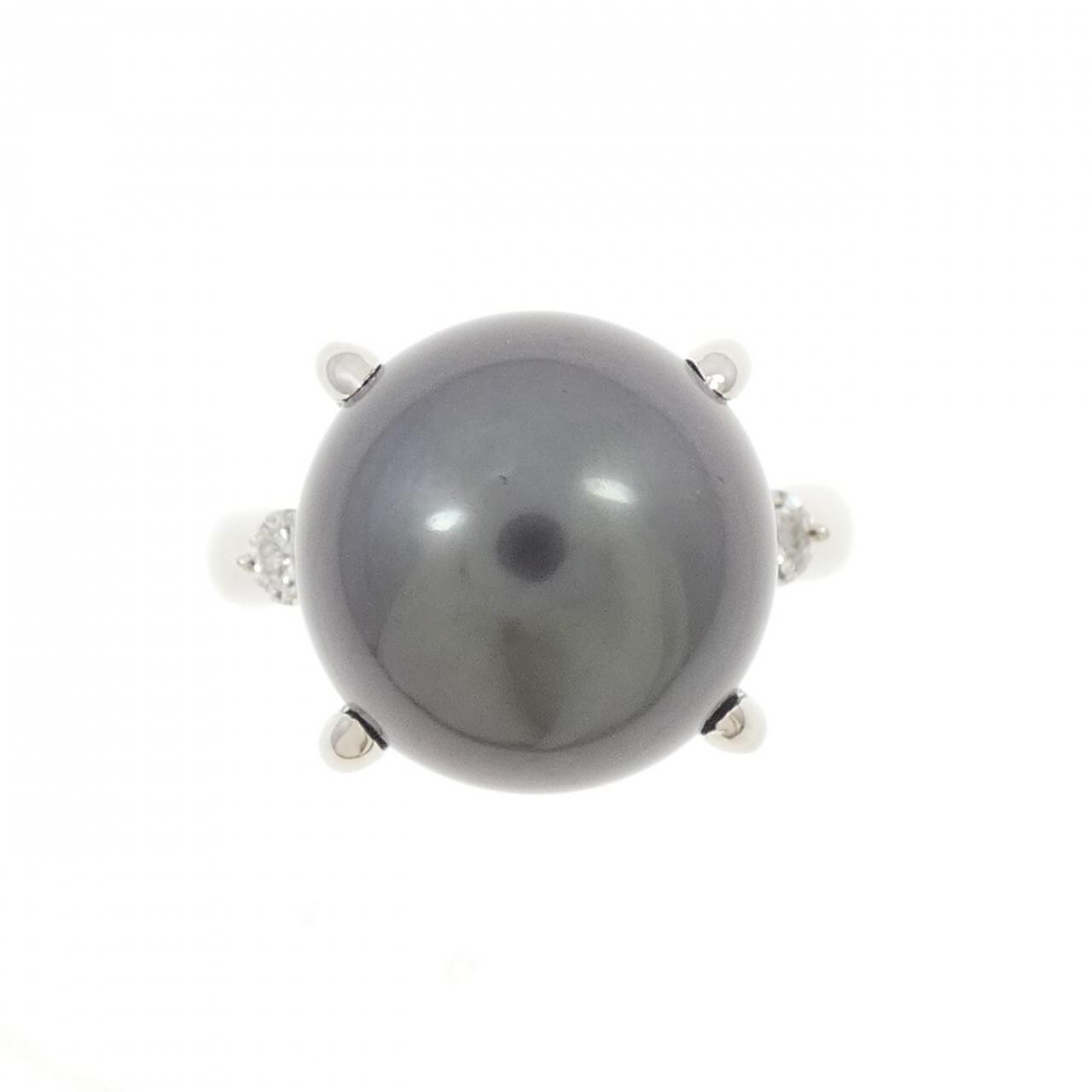 PT900 黒蝶パール リング 12.8mm