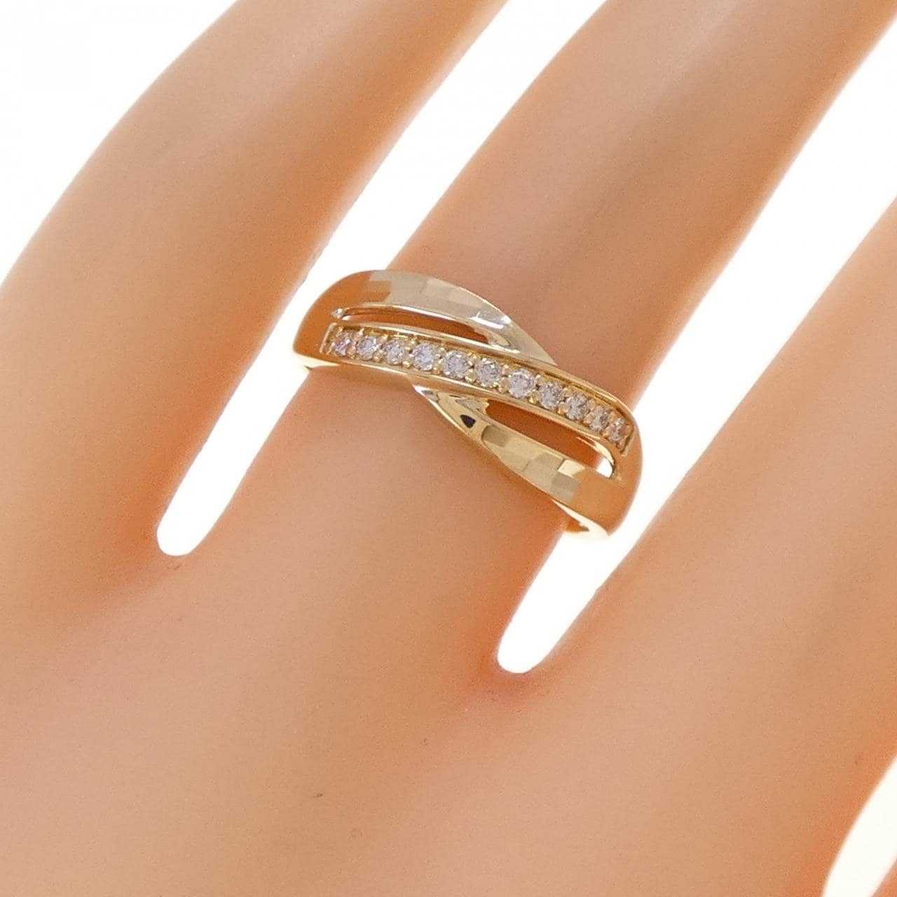 K18YG ダイヤモンド リング 0.11CT