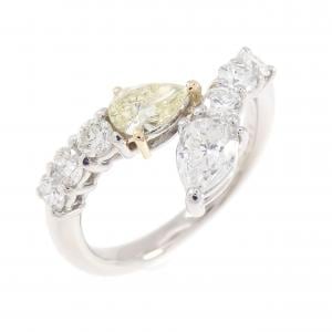 PT900/K18YG ダイヤモンド リング 0.805CT