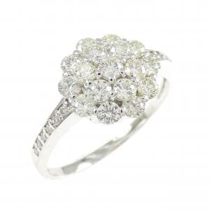 K18WG ダイヤモンド リング 1.00CT