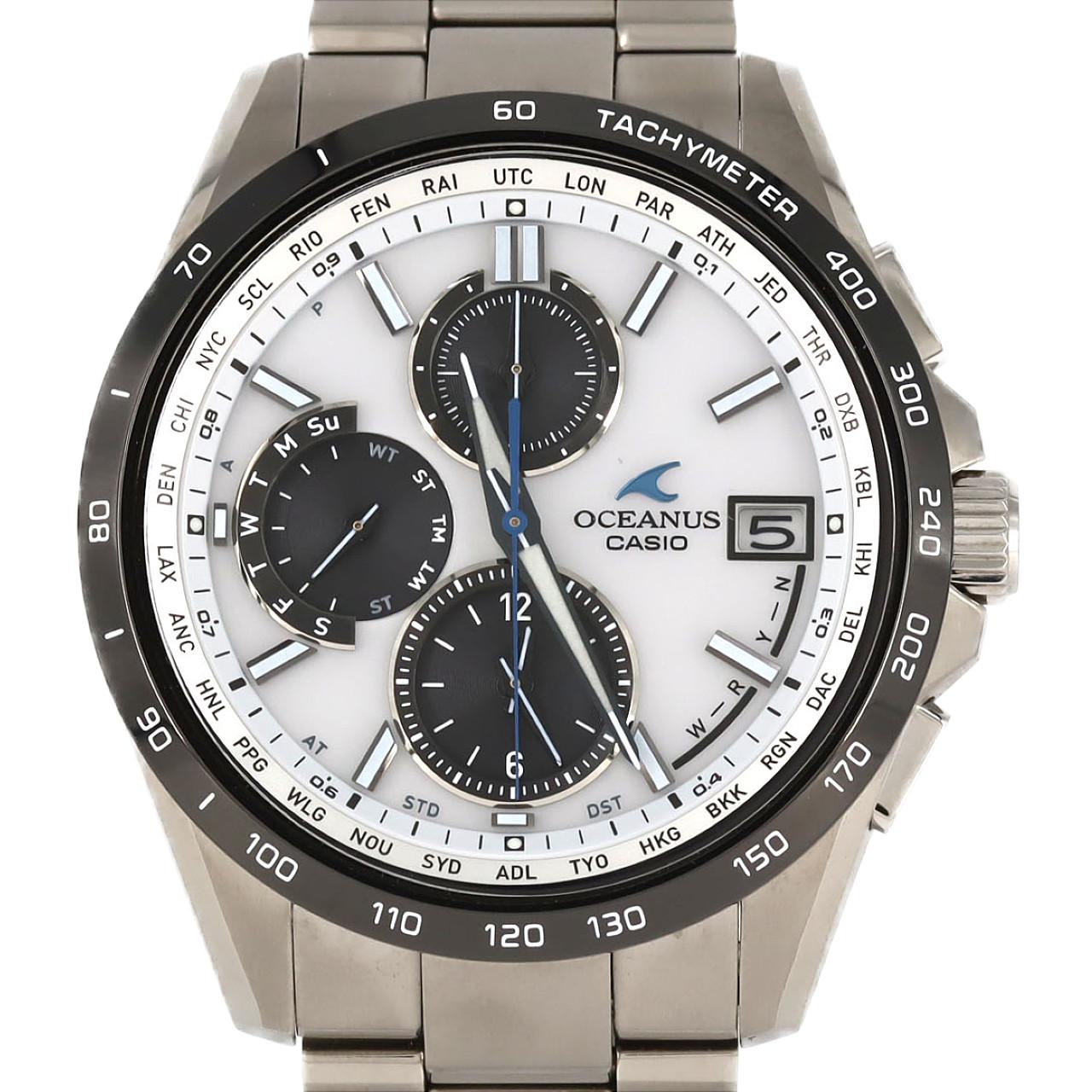 カシオ オシアナス 電波時計 OCW-T2600J-7AJF TI ソーラークォーツ