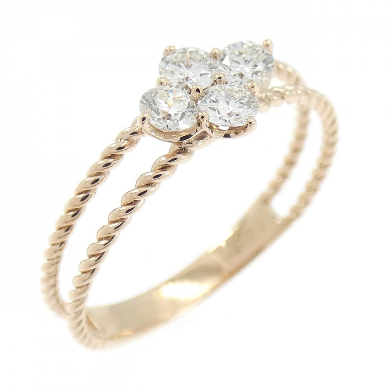 K18PG ダイヤモンド リング 0.30CT