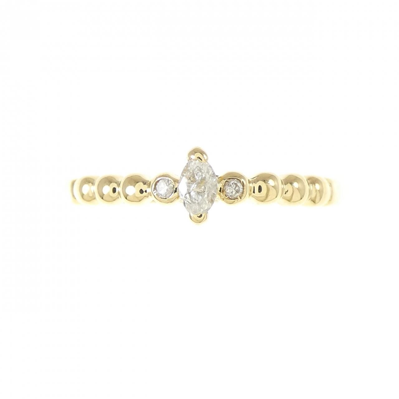 K18YG Diamond ring