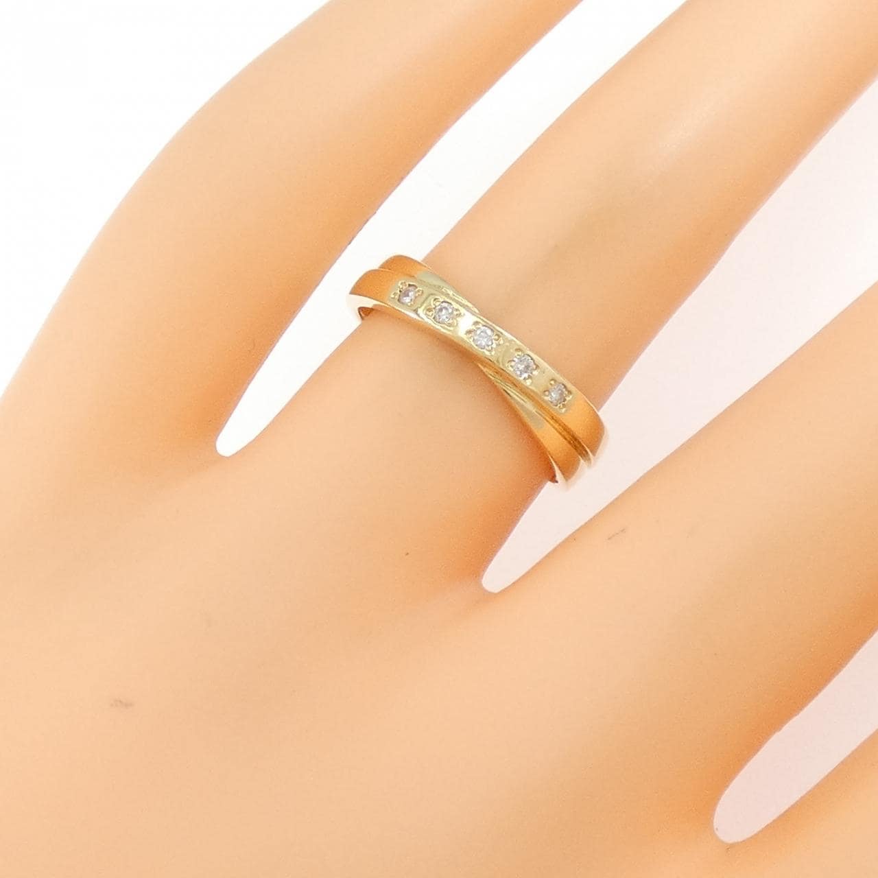 K18YG ダイヤモンド リング 0.04CT