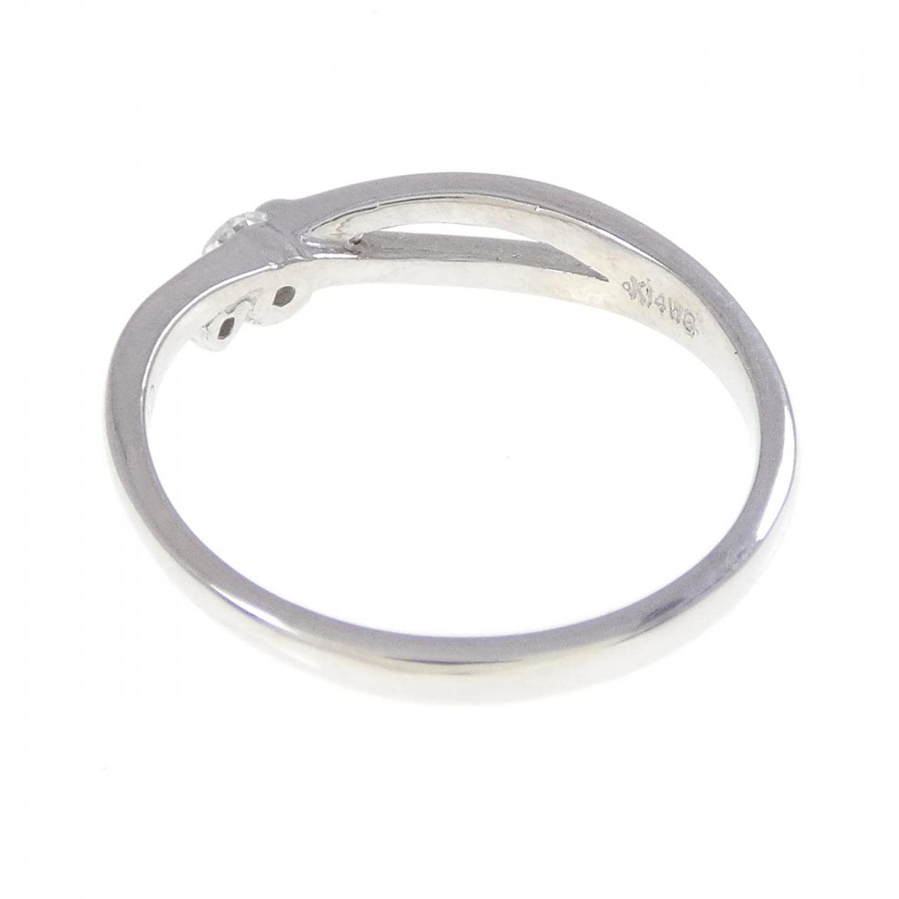 K14WG ダイヤモンド リング 0.12CT