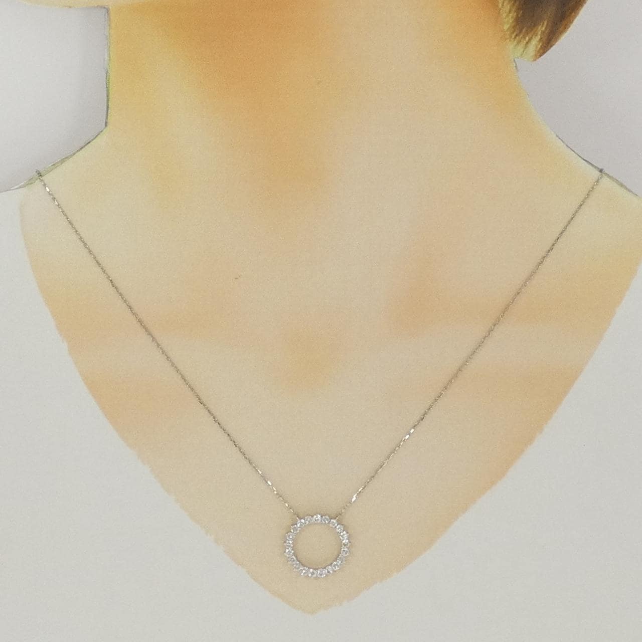 PT950/PT850 ダイヤモンド ネックレス 0.90CT
