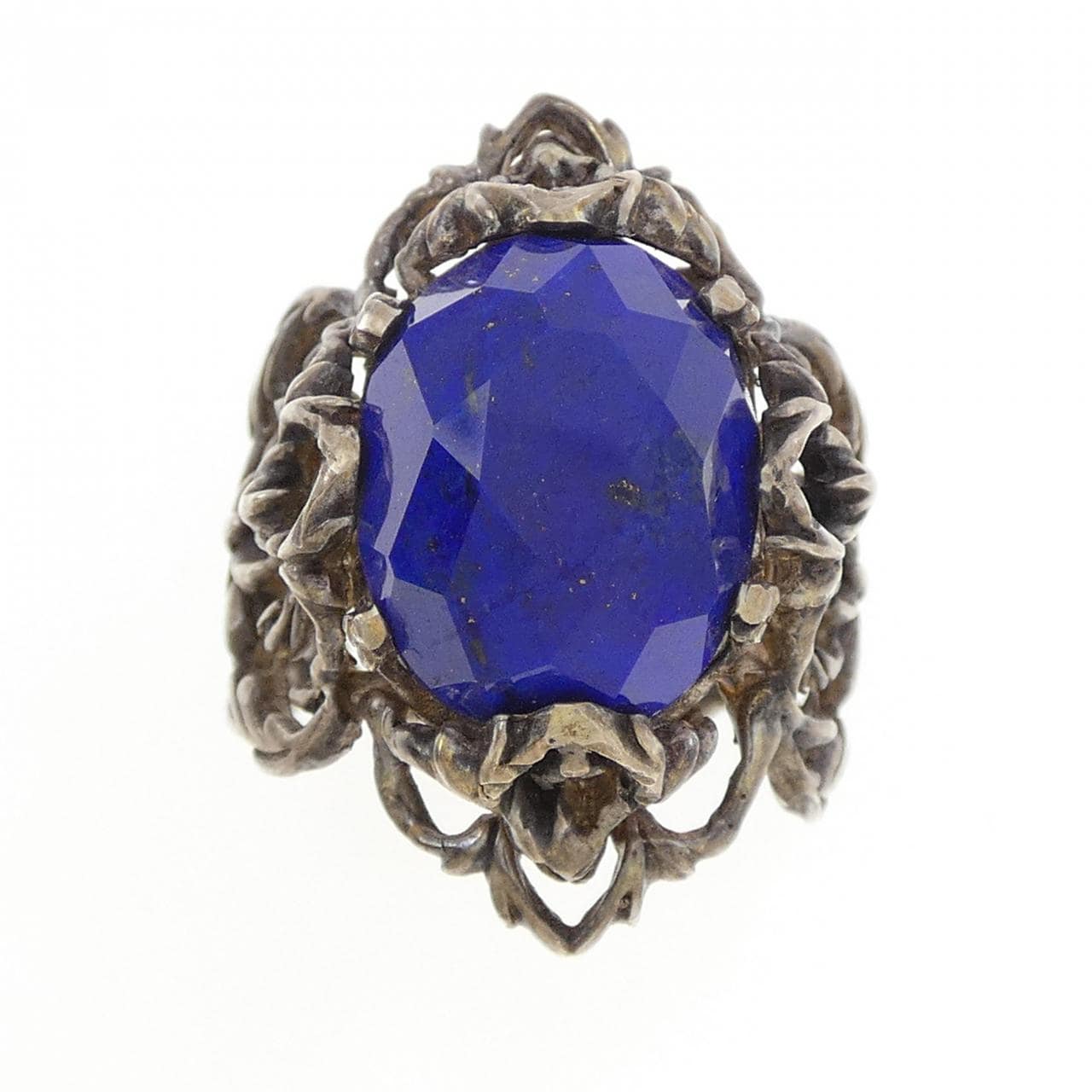 シルバー ラピスラズリ リング 7.65CT