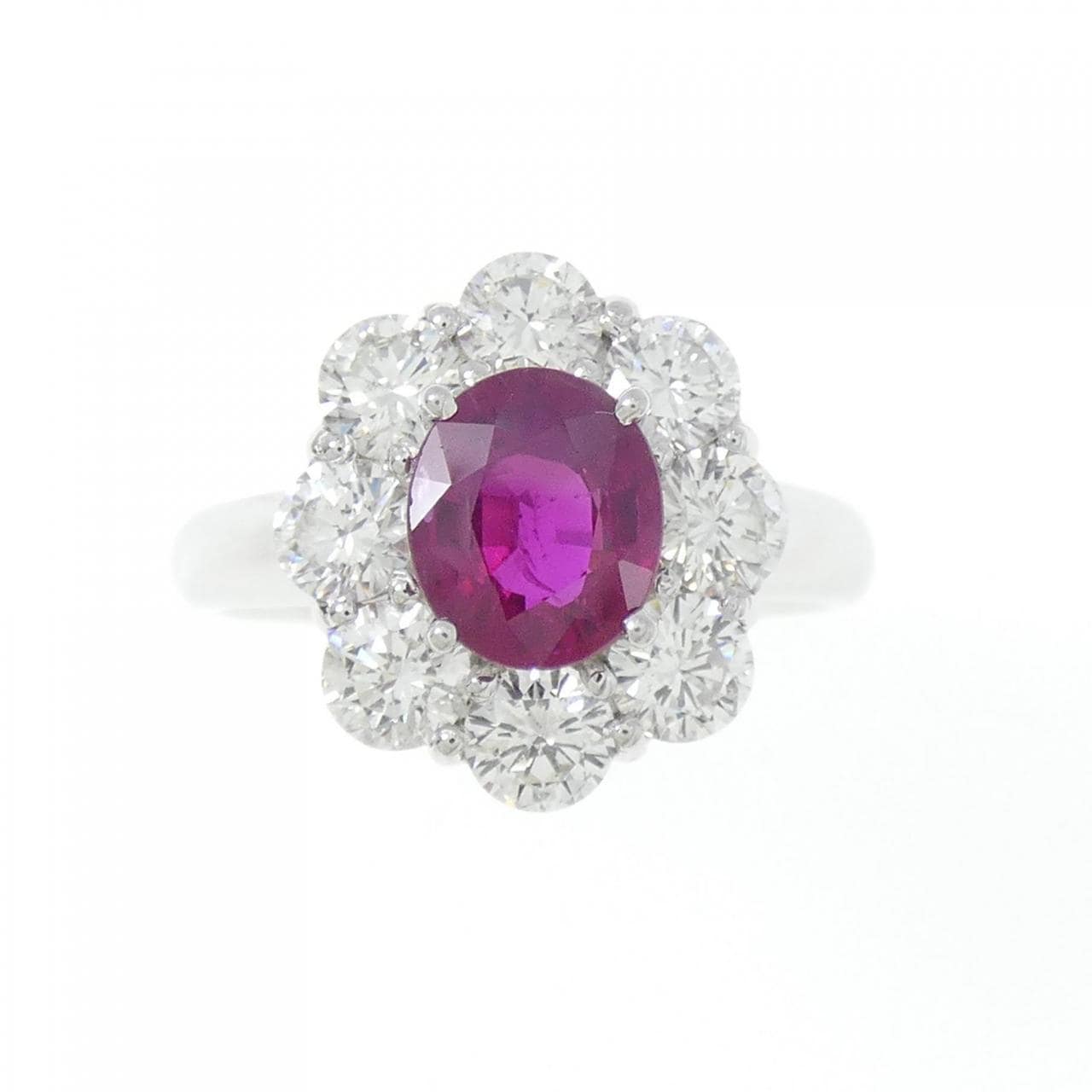 PT900 ルビー リング 1.45CT ビルマ産