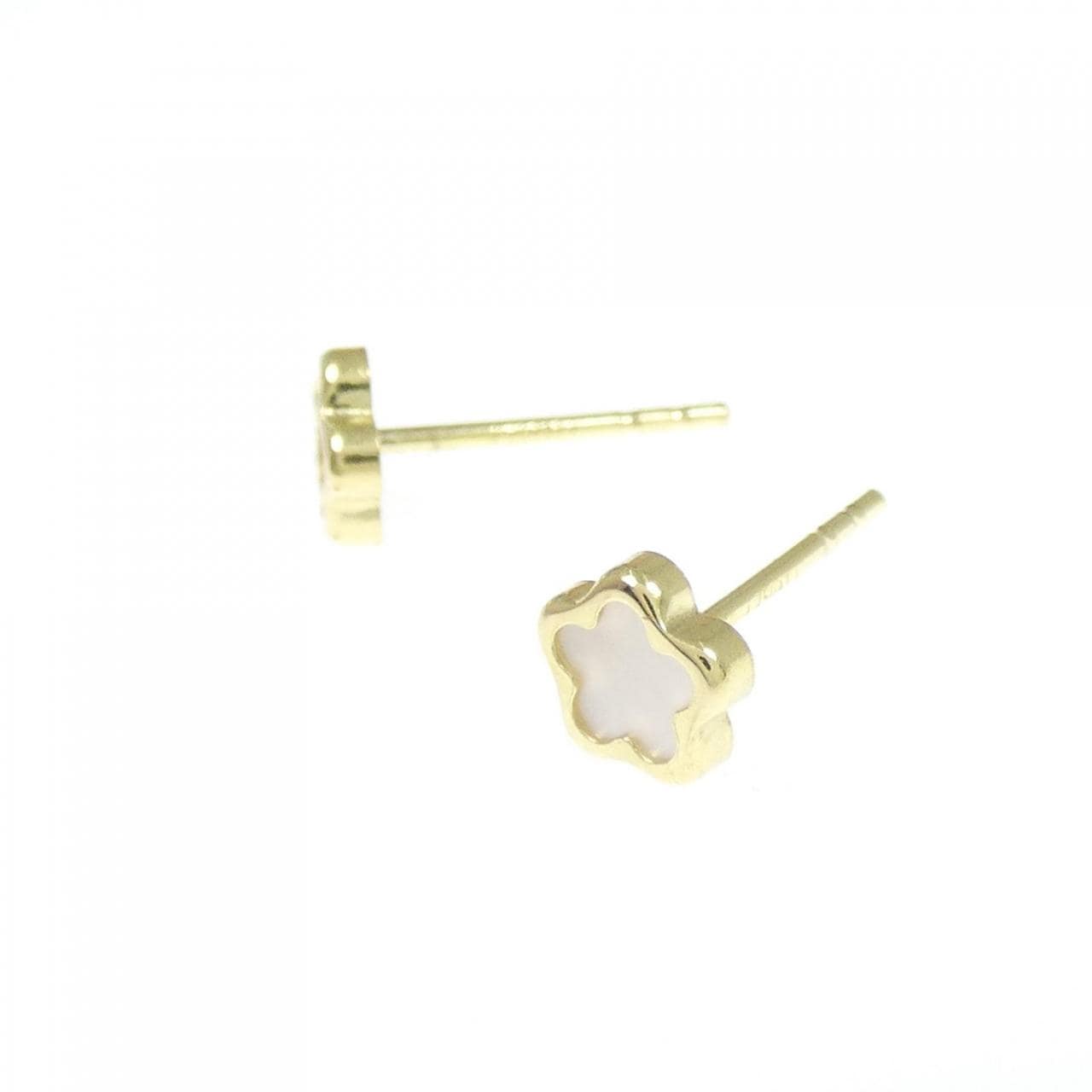 【新品】750YG マザーオブパール ピアス
