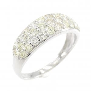 K18WG パヴェ ダイヤモンド リング 1.00CT