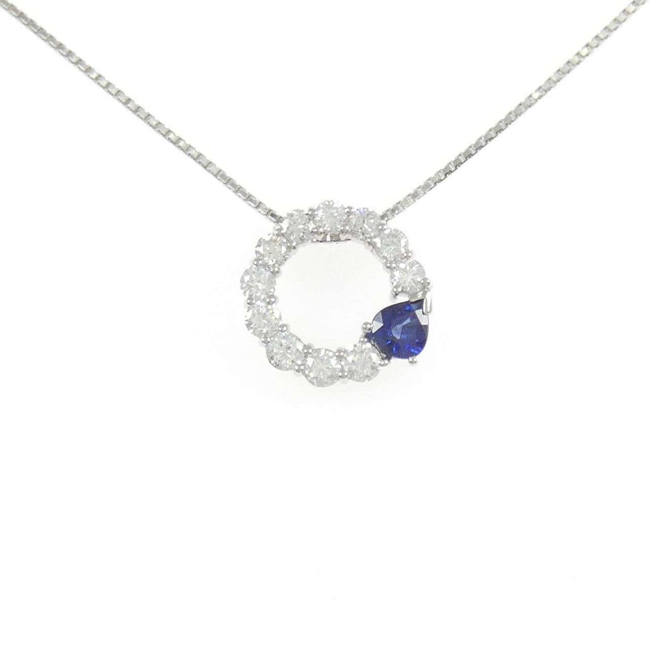 PT900/PT850 サファイヤ ネックレス 0.51CT