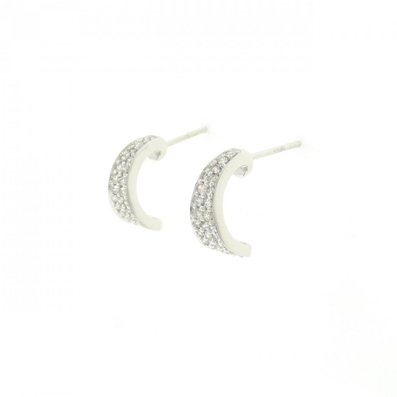 K18WG ダイヤモンド ピアス 0.26CT