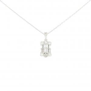 K18WG ダイヤモンド ネックレス 0.50CT