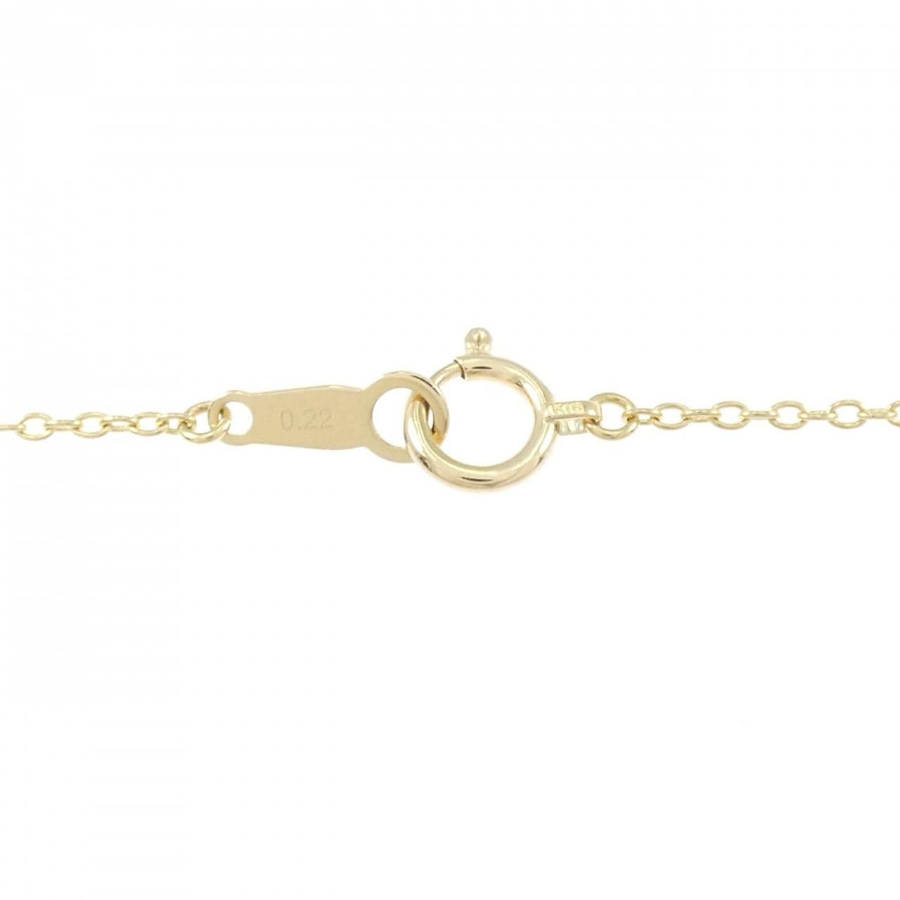 K18YG ダイヤモンド ネックレス 0.22CT