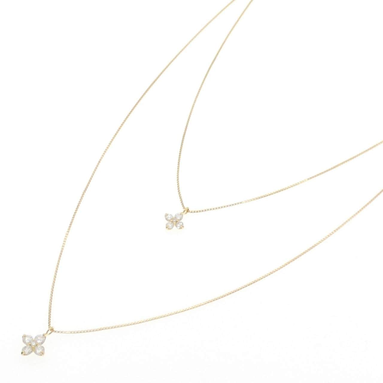 K18YG ダイヤモンド ネックレス 0.35CT