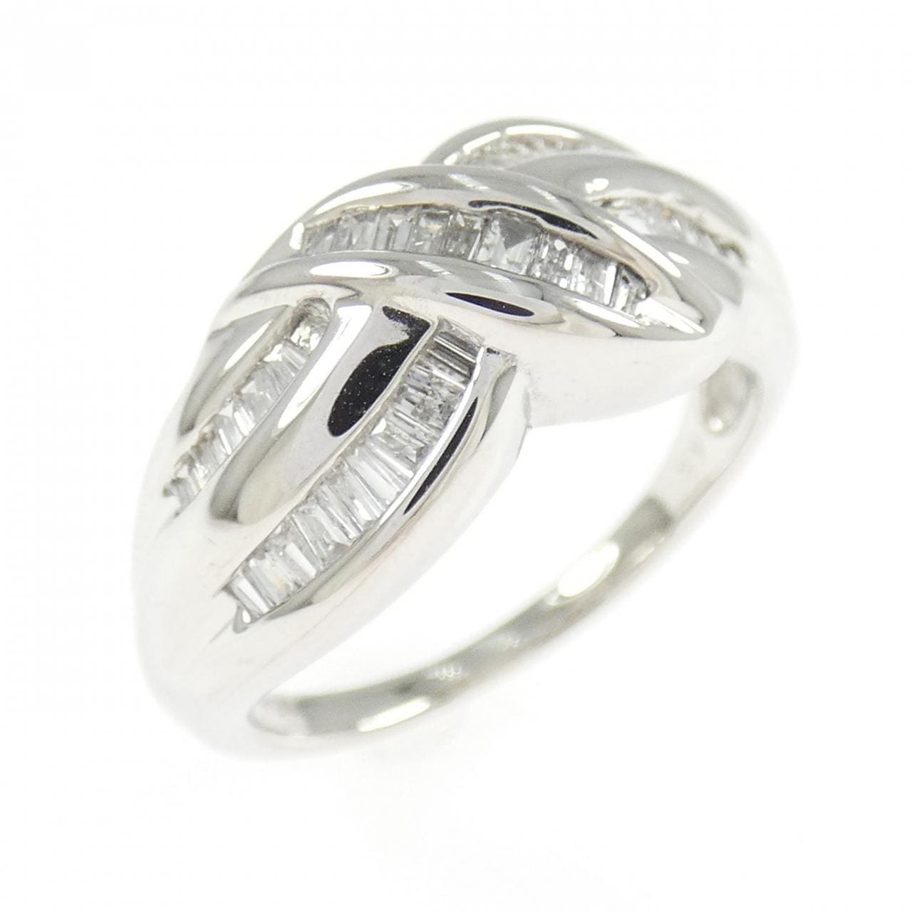 K18WG ダイヤモンド リング 0.50CT