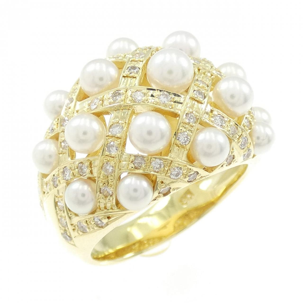 K18YG アコヤパール リング