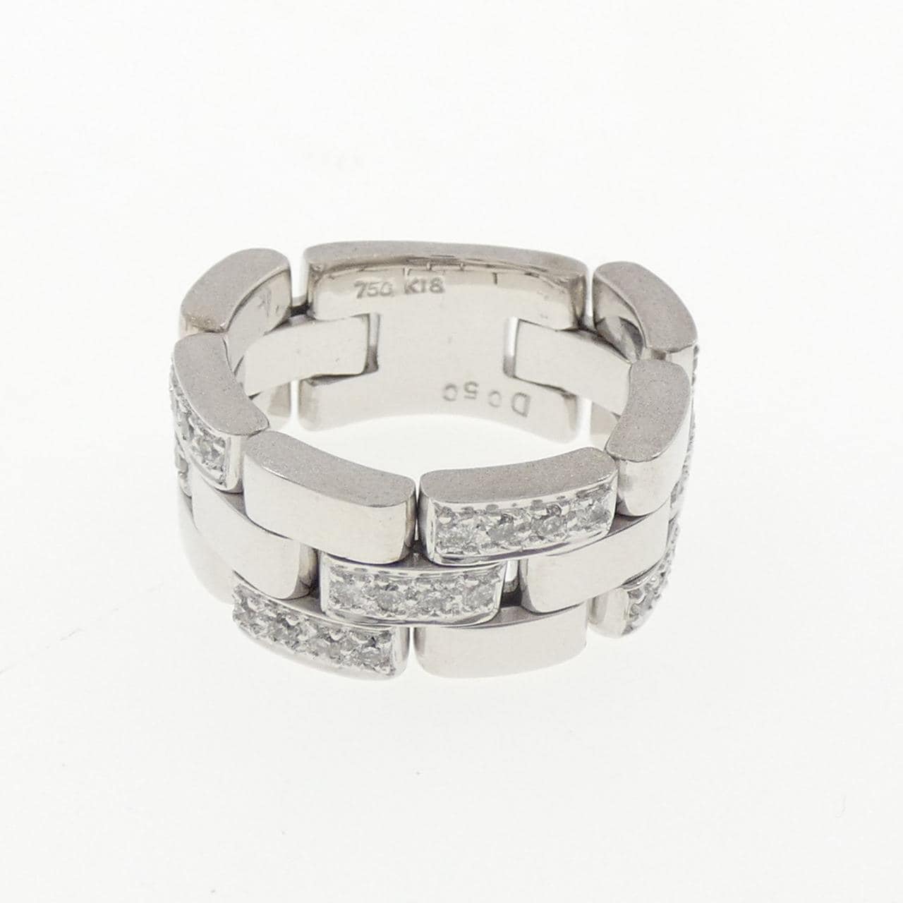 K18WG ダイヤモンド リング 0.50CT