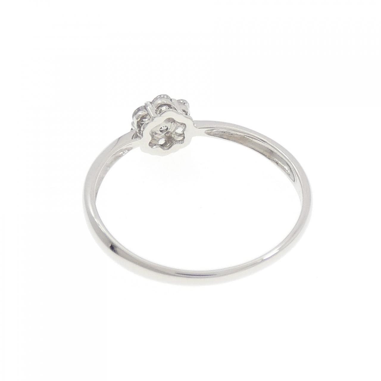 PT900 フラワーダイヤモンド リング 0.20CT