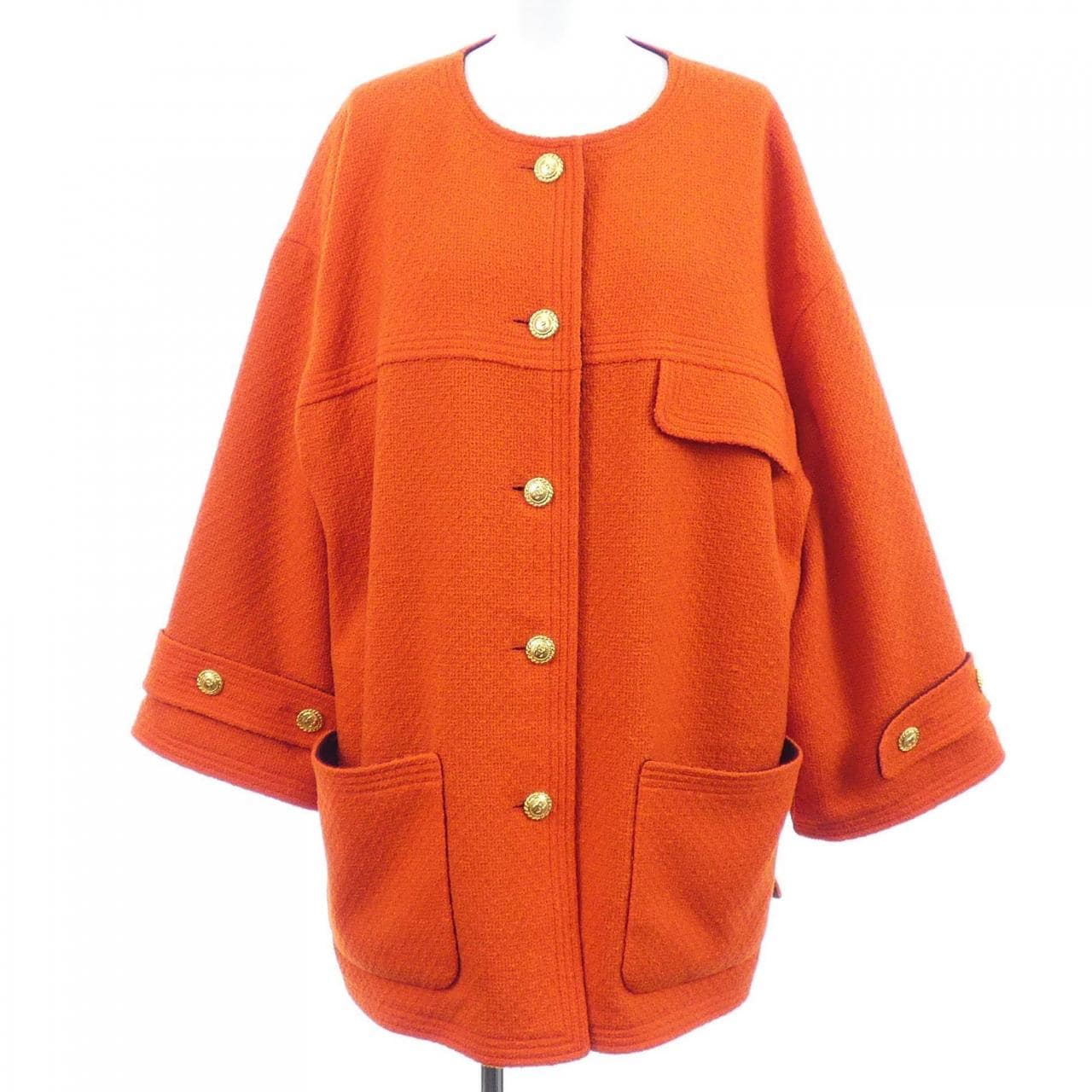 【ヴィンテージ】シャネル CHANEL 21780 ノーカラージャケット