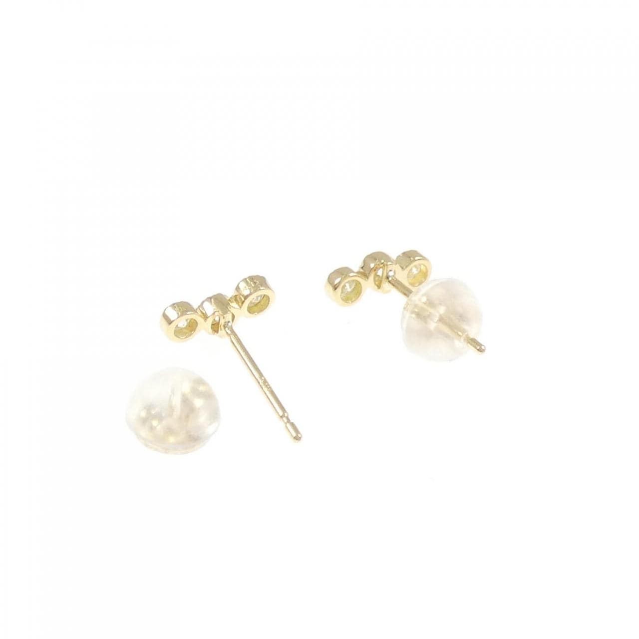 [再加工款] K18YG钻石耳环0.20CT