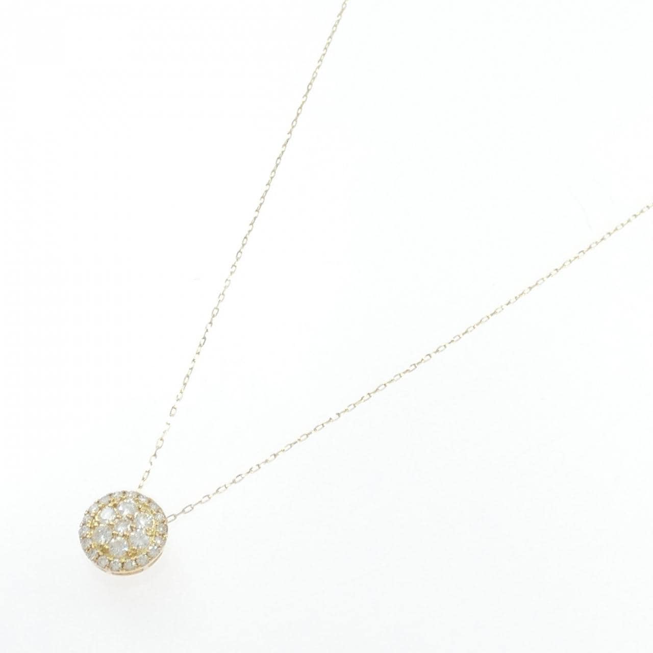 【リメイク】K18YG ダイヤモンド ネックレス 0.30CT