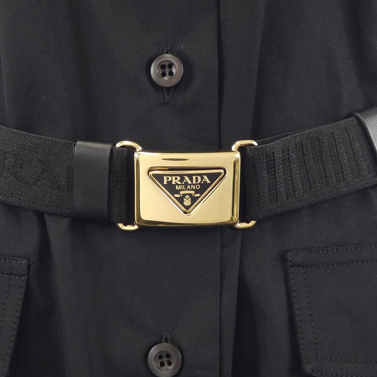 プラダ PRADA ポプリン ミニドレス トライアングルロゴ P3K87H S232 126L ワンピース